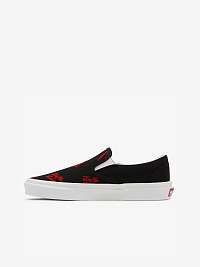 Čierne dámske vzorované slip on tenisky VANS UA Classic Slip On