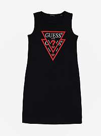 Čierne dievčenské šaty Guess