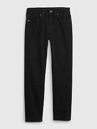 Čierne dievčenské zateplené džínsy GAP