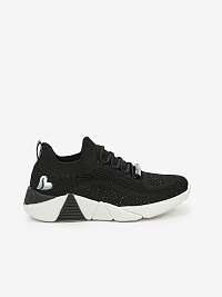 Čierne dievčenskú tenisky s ozdobnými detailmi Skechers