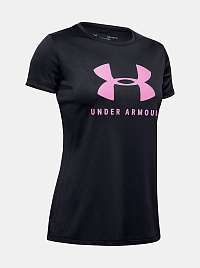 Čierné dívčí tričko Solid Under Armour