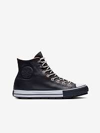 Čierne kožené členkové tenisky Converse Chuck Taylor All Star Winter Waterproof