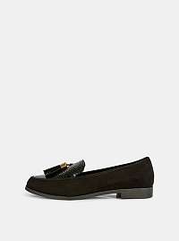Čierne mokasíny v semišovej úprave Dorothy Perkins