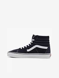 Čierne pánske členkové tenisky so semišovými detailmi VANS UA SK8-Hi