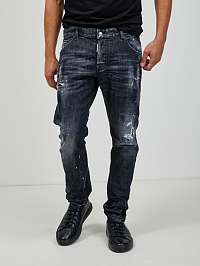 Čierne pánske džínsy slim fit DSQUARED2