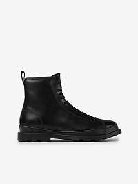 Čierne pánske kožené členkové topánky Camper Noray Negro