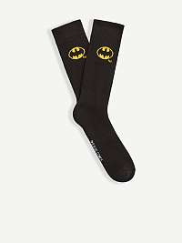 Čierne pánske ponožky s motívom Celio Batman