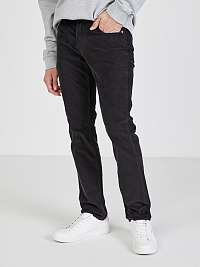 Čierne pánske slim fit menčestrové nohavice Levi's®