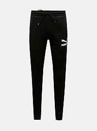 Čierne pánske tepláky s lampasy Puma