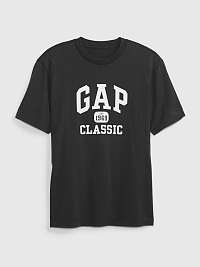 Čierne pánske tričko logo GAP 1969 Classic organic
