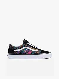 Čierne pánske vzorované tenisky so semišovými detailmi VANS