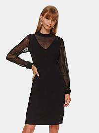 Čierne puzdrové šaty TOP SECRET