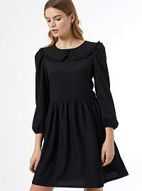 Čierne šaty s limcom Dorothy Perkins