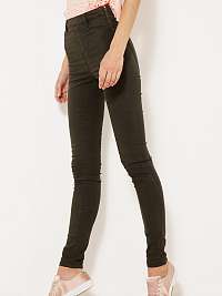 Čierne skinny fit džínsy s vysokým pásom CAMAIEU
