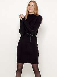 Čierne svetrové šaty Camaieu