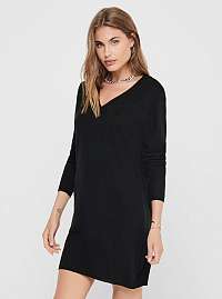 Čierne svetrové šaty Jacqueline de Yong Zoe
