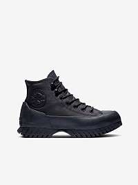 Čierne unisex členkové kožené tenisky Converse Chuck Taylor All Star Lugged Winter 2.0