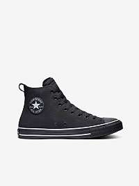 Čierne unisex členkové kožené tenisky Converse Chuck Taylor All Star Tec Tuff