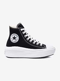 Čierne unisex členkové tenisky Converse Chuck Taylor All Star Move Platform