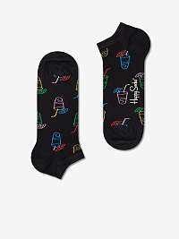 Čierne vzorované ponožky Happy Socks Lemonade