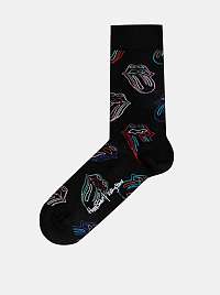 Čierne vzorované ponožky Happy Socks Rolling Stones