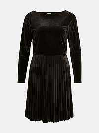 Čierne zamatové šaty VILA