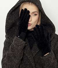 Čierne zimné rukavice Camaieu