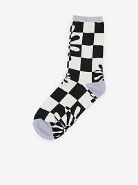 Čierno-biele dámske vzorované ponožky BLACK VANS Divine Energy