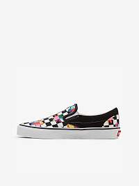 Čierno-biele dámske vzorované tenisky VANS Classic Slip On