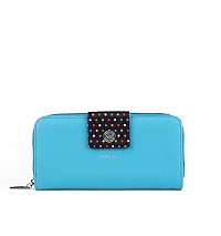 Čierno-modrá dámska peňaženka so vzorom VUCH Ivy Iris