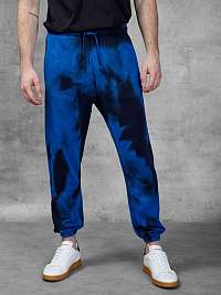 Čierno-modré pánske vzorované tepláky Diesel