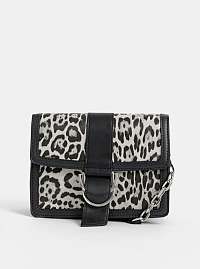 Čierno-sivá crossbody kabelka s leopardím vzorom Dorothy Perkins