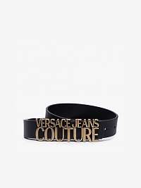 Čierny dámsky kožený opasok Versace Jeans Couture Cintura