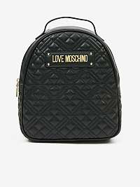 Čierny dámsky malý vzorovaný batoh Love Moschino
