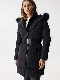 Čierny dámsky prešívaný kabát Salsa Jeans St.Moritz