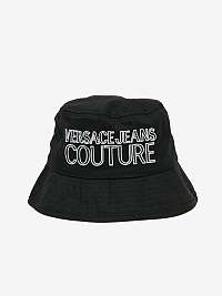 Čierny pánsky klobúk Versace Jeans Couture Bucket Hat