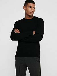 Čierny vlnený sveter ONLY & SONS Howard