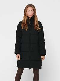 Čierny zimný kabát ONLY Sienna
