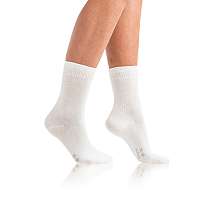 CLASSIC SOCKS 2x - Dámske bavlnené ponožky 2 páry - biele