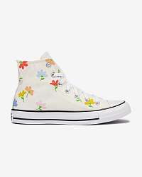 Converse biele členkové tenisky Floral Print Chuck Taylor All Star High Top