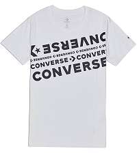 Converse biele dámske tričko s nápismi - XL