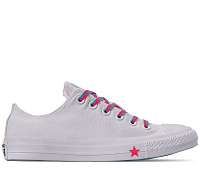 Converse biele tenisky Chuck Taylor All Star OX White/Race Pink/Gnarly Blue -