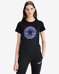 Converse čierne dámske tričko Multi Star Chuck Patch