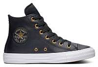 Converse čierne kožené členkové tenisky Chuck Taylor All Star
