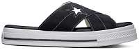 Converse čierne kožené šľapky na platforme One Star Sandal Slip Black