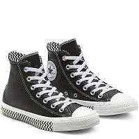 Converse čierne kožené tenisky Chuck Taylor All Star -