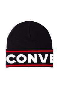 Converse čierne unisex čiapka Corbe Beanie s logom