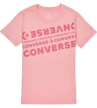 Converse lososové dámske tričko s nápismi - XL