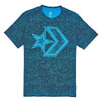 Converse modré pánske tričko Distressed Star Chveron Tee s logom