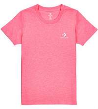 Converse neónovo ružové tričko Star Chevron Small - XL